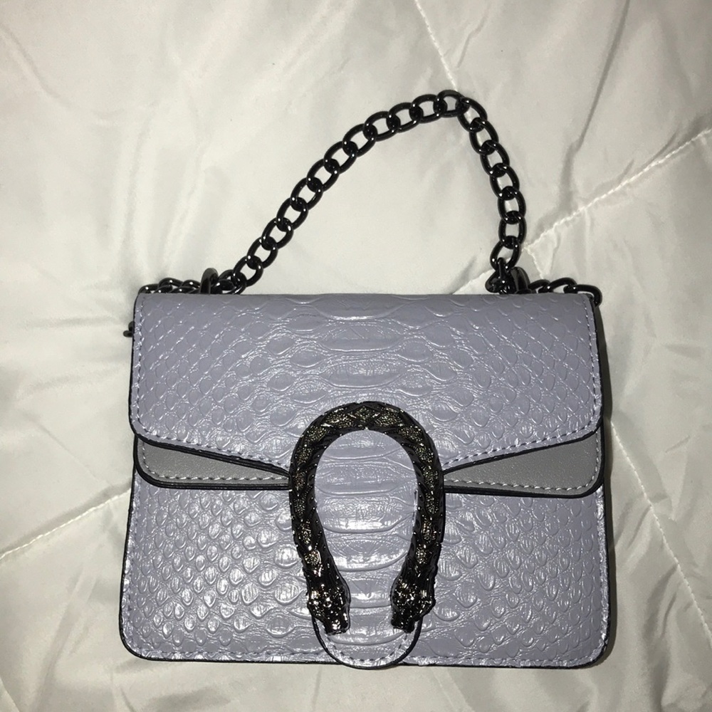 Soft blue purse